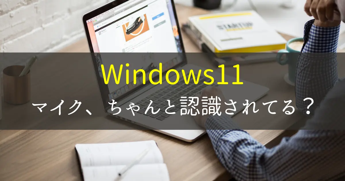 Windows 11がマイクを認識しないときの設定方法